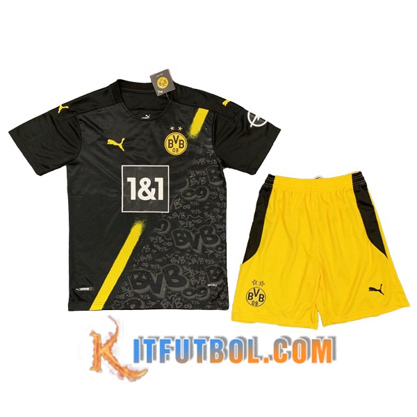 Camisetas Personalizadas Futbol Dortmund BVB Ninos Segunda 20/21