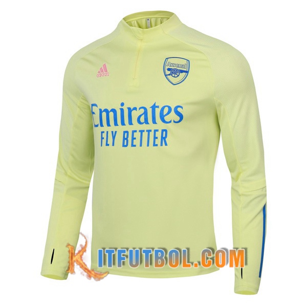 Nueva Entrenamiento Sudadera Arsenal Amarillo 20/21