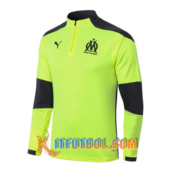 Nueva Entrenamiento Sudadera Marsella OM Verde 20/21