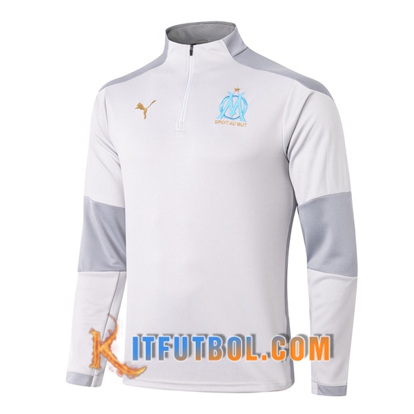 Nueva Entrenamiento Sudadera Marsella OM Gris 20/21