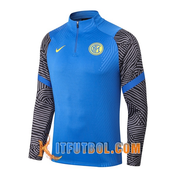 Nueva Entrenamiento Sudadera Inter Milan Azul 20/21