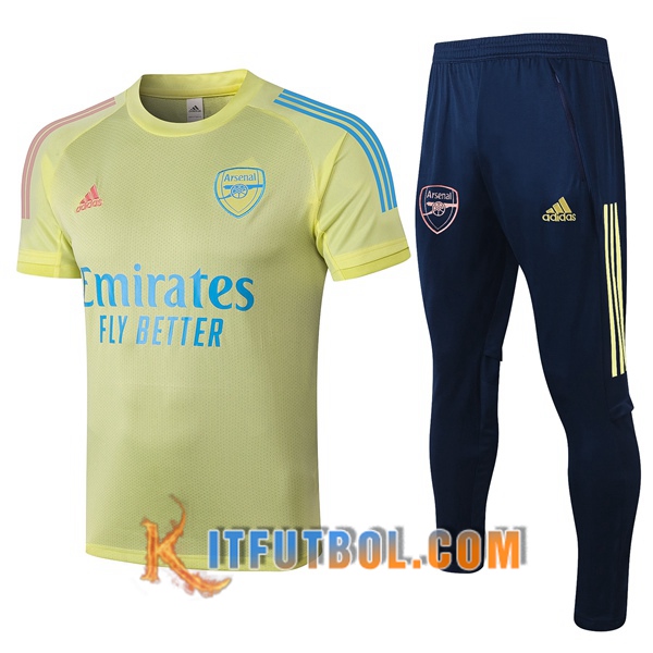 Camisetas de entrenamiento Arsenal + Pantalones Amarillo 20/21