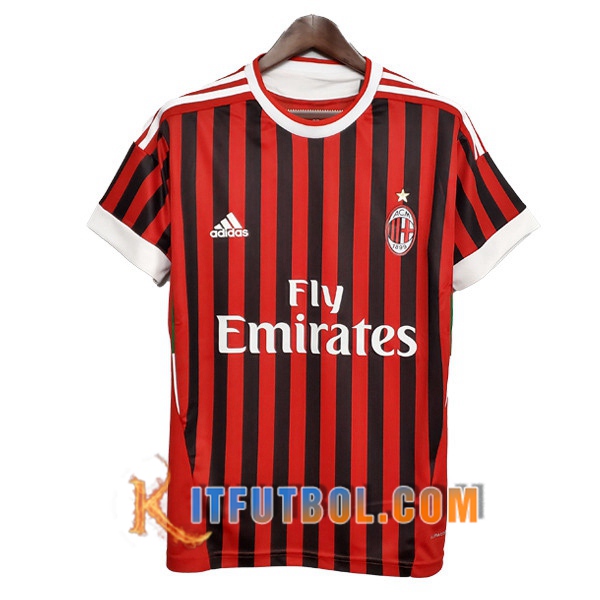 Camiseta Futbol Milan AC Retro Primera 2011/2012
