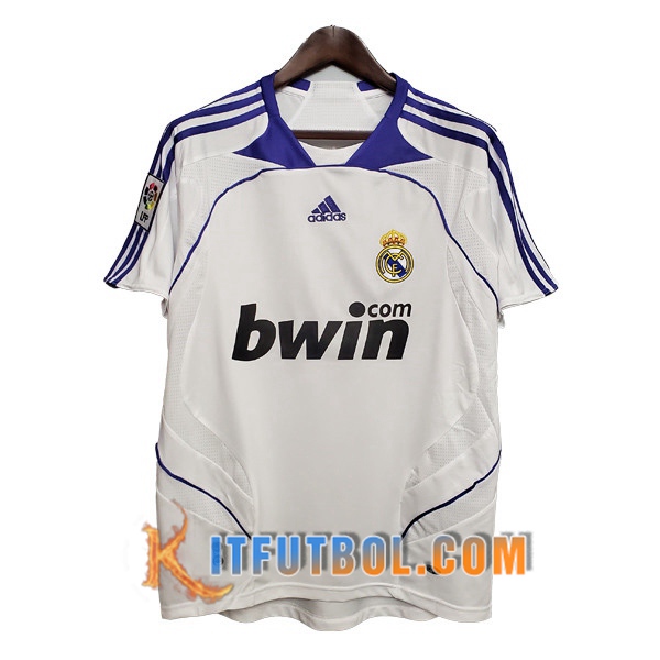 Camiseta Futbol Real Madrid Retro Primera 2007/2008