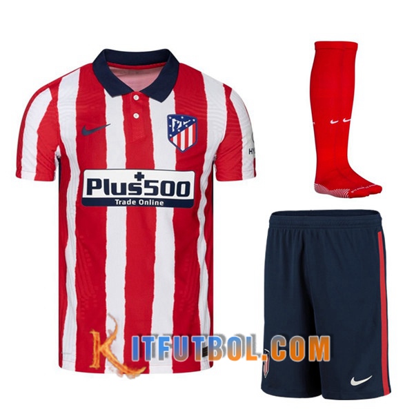 Traje Camisetas Futbol Atletico Madrid Primera (Cortos+Calcetines) 2020/21