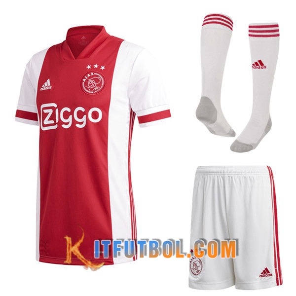 Traje Camisetas Futbol AFC Ajax Primera (Cortos+Calcetines) 2020/21