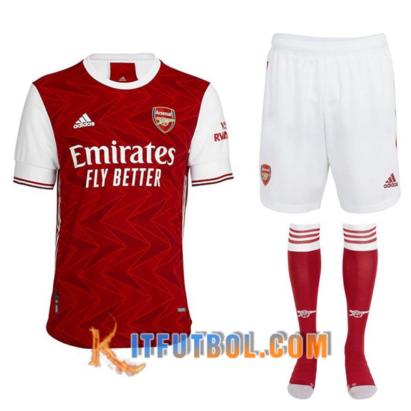 Traje Camisetas Futbol Arsenal Primera (Cortos+Calcetines) 2020/21