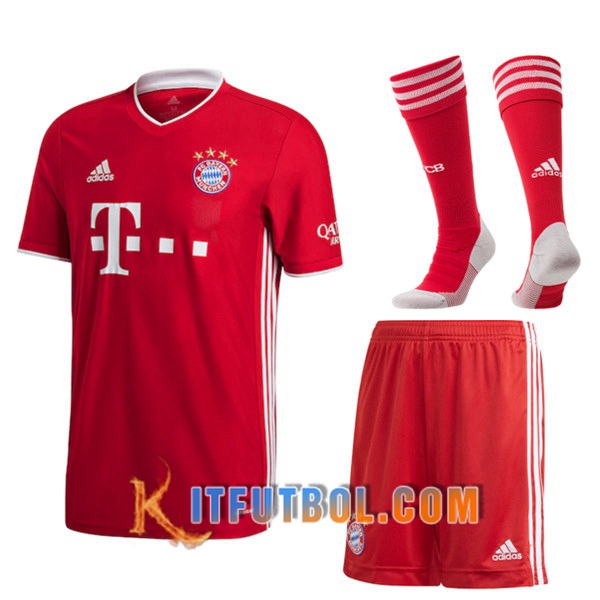 Traje Camisetas Futbol Bayern Munich Primera (Cortos+Calcetines) 2020/21