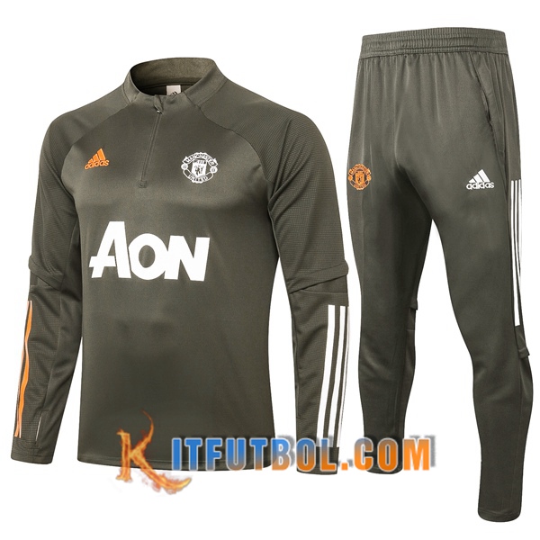 Nueva Chandal Futbol + Pantalones Manchester United Verde 20/21