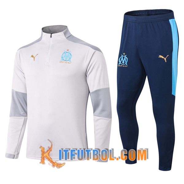 Nueva Chandal Futbol + Pantalones Marsella OM Gris 20/21