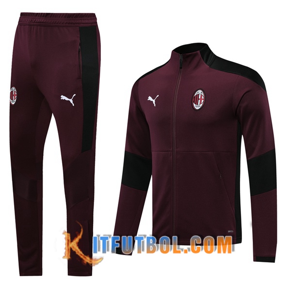 Nueva Chandal Futbol - Chaqueta + Pantalones Milan AC Roja 20/21