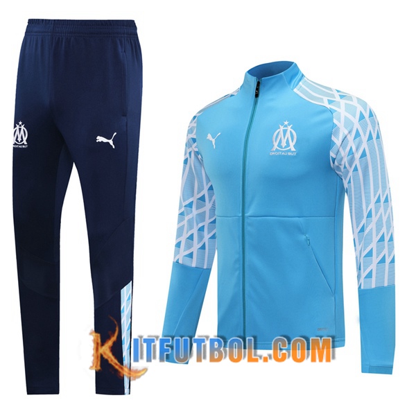 Nueva Chandal Futbol - Chaqueta + Pantalones Marsella OM Azul 20/21