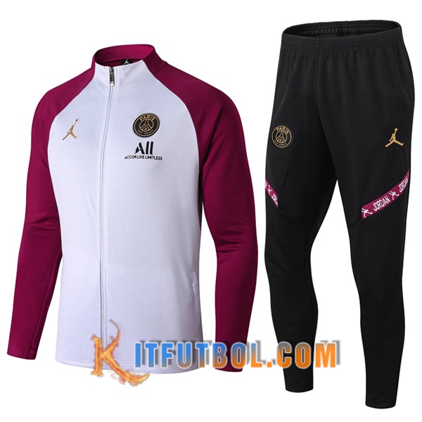 Nueva Chandal Futbol - Chaqueta + Pantalones Pairis PSG Blanco 20/21