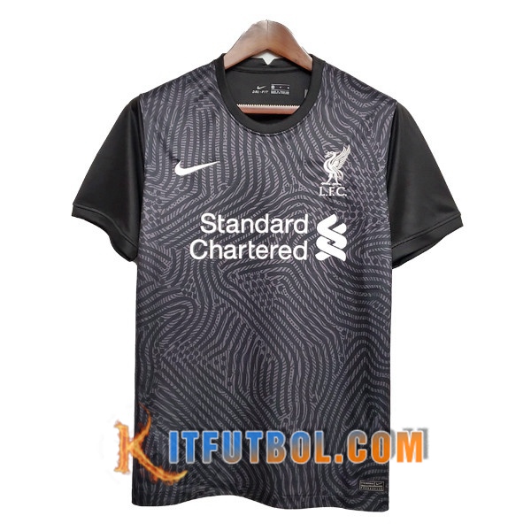 Camisetas Futbol FC Liverpool Portero Negro 20/21