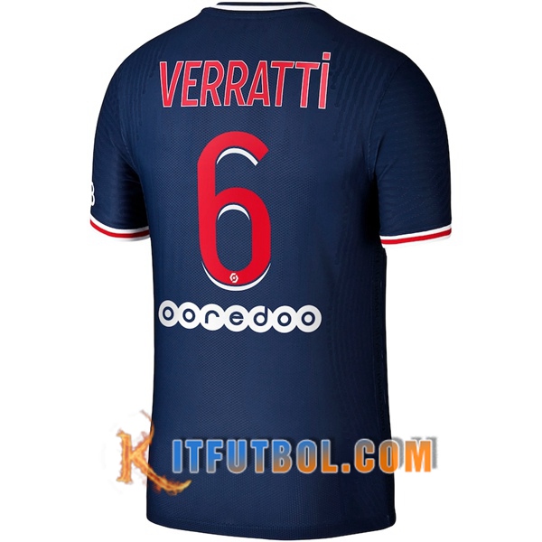 Camisetas Futbol PSG (Verratti 6) Primera 20/21