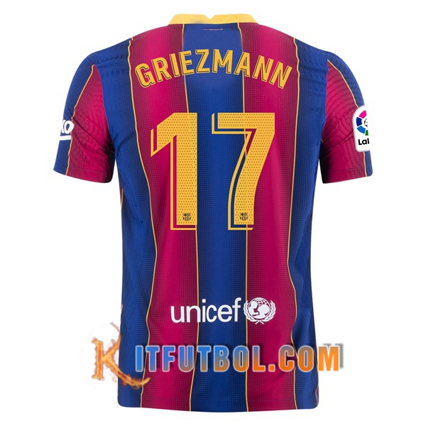 Camisetas Futbol FC Barcelona (GRIEZMANN 17) Primera 20/21