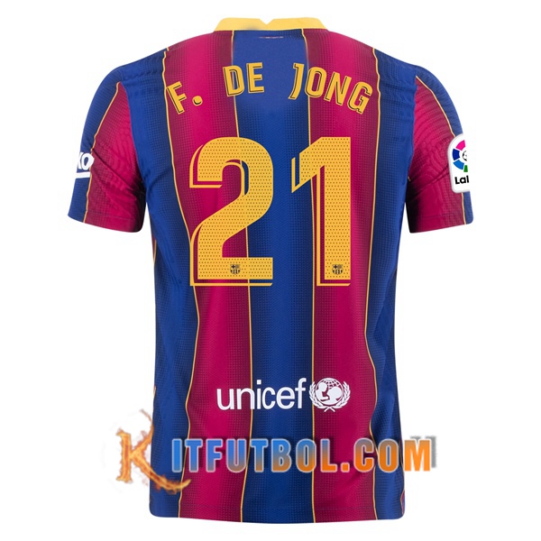 Camisetas Futbol FC Barcelona (F.DE JONG 21) Primera 20/21