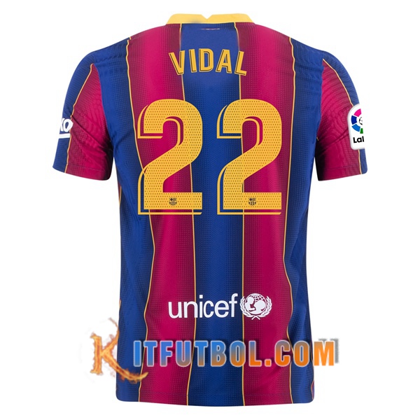 Camisetas Futbol FC Barcelona (VIDAL 22) Primera 20/21