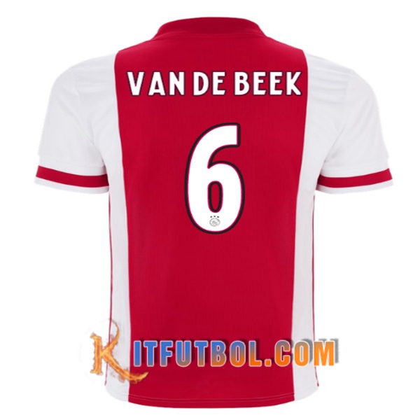 Camisetas Futbol AFC Ajax (VANDEBEEK 6) Primera 20/21