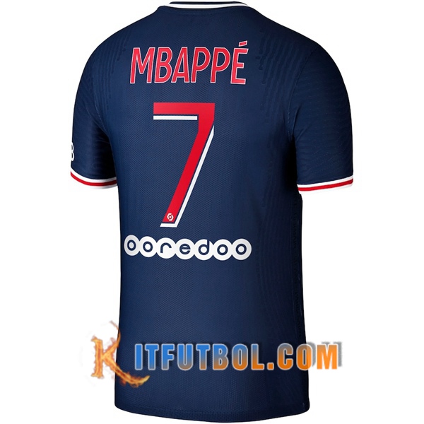 Camisetas Futbol PSG (Mbappé 7) Primera 20/21