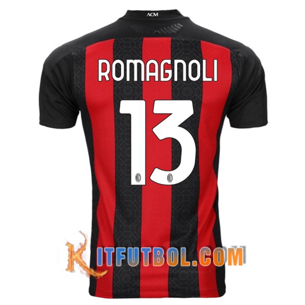 Camisetas Futbol Milan AC (ROMAGNOLI 13) Primera 20/21