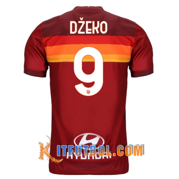 Camisetas Futbol AS Roma (DZEKO 9) Primera 20/21