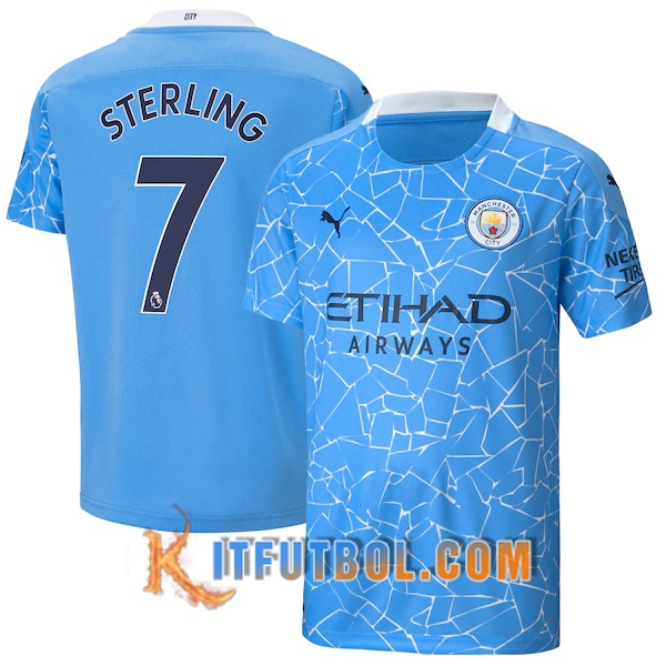 Camisetas Futbol Manchester City (Sterling 7) Primera 20/21