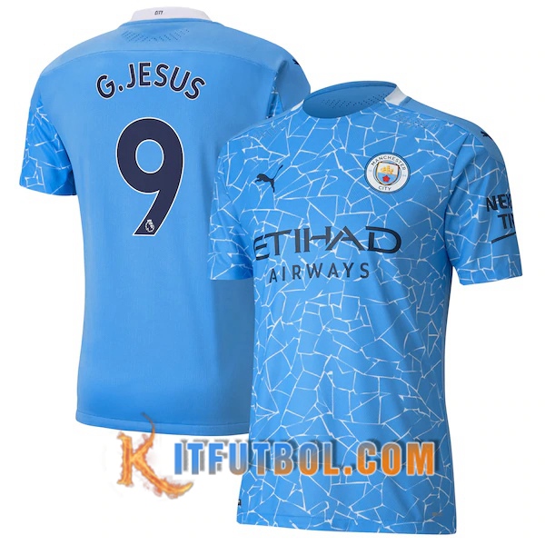Camisetas Futbol Manchester City (G.Jesus 9) Primera 20/21