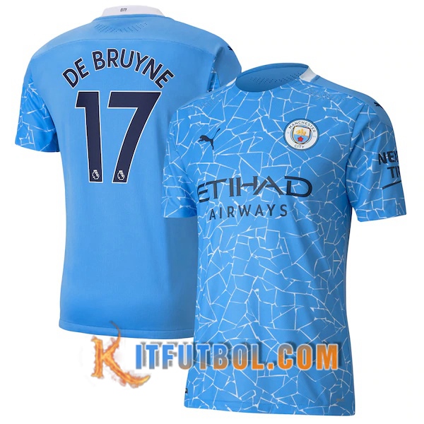Camisetas Futbol Manchester City (De Bruyne 17) Primera 20/21