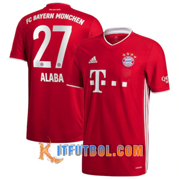 Camisetas Futbol Bayern Munich (Alaba 27) Primera 20/21