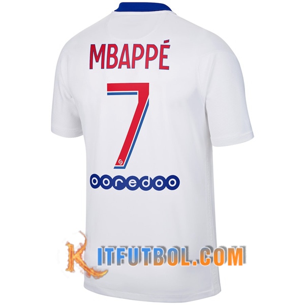 Camisetas Futbol PSG (Mbappé 7) Segunda 20/21
