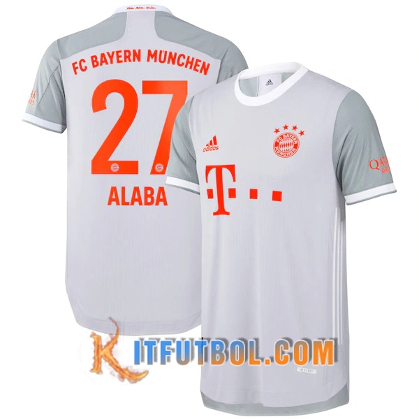 Camisetas Futbol Bayern Munich (Alaba 27) Segunda 20/21
