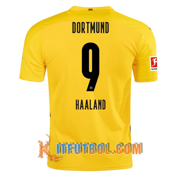 Camisetas Futbol Dortmund BVB (HAALAND 9) Primera 20/21