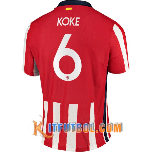 Camisetas Futbol Atletico Madrid (Koke 6) Primera 20/21