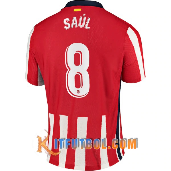 Camisetas Futbol Atletico Madrid (Saul 8) Primera 20/21