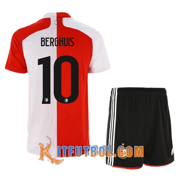 Camisetas Personalizadas Futbol Feyenoord (BERGHUIS 10) Ninos Primera 20/21