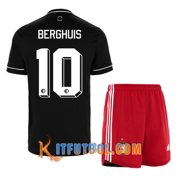 Camisetas Personalizadas Futbol Feyenoord (BERGHUIS 10) Ninos Segunda 20/21