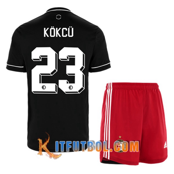 Camisetas Personalizadas Futbol Feyenoord (KOKCU 23) Ninos Segunda 20/21