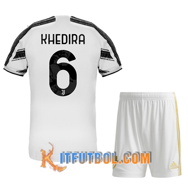 Camisetas Personalizadas Futbol Juventus (KHEDIRA 6) Ninos Primera 20/21