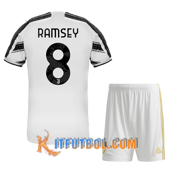 Camisetas Personalizadas Futbol Juventus (RAMSEY 8) Ninos Primera 20/21