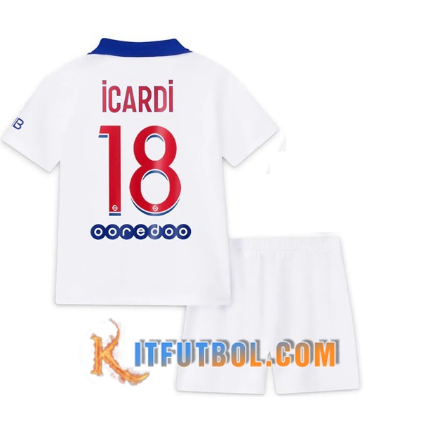Camisetas Personalizadas Futbol PSG (Icardi 18) Ninos Segunda 20/21