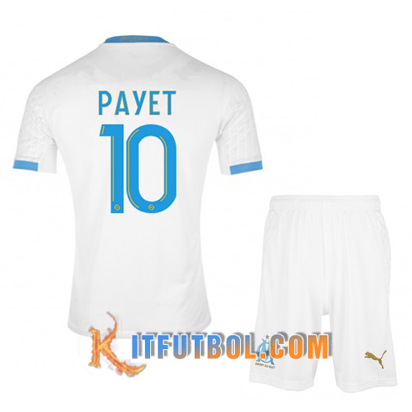 Camisetas Personalizadas Futbol Marsella OM (MPayet 10) Ninos Primera 20/21