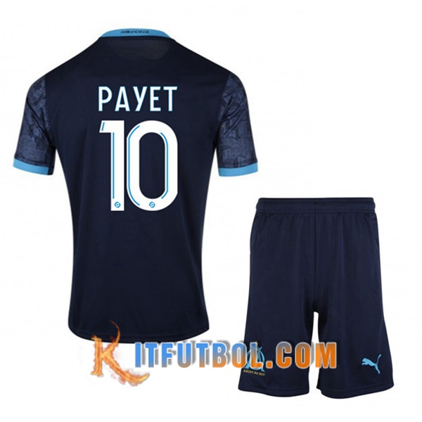Camisetas Personalizadas Futbol Marsella OM (MPayet 10) Ninos Segunda 20/21