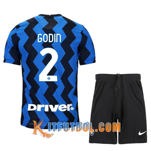 Camisetas Personalizadas Futbol Inter Milan (GODIN 2) Ninos Primera 20/21