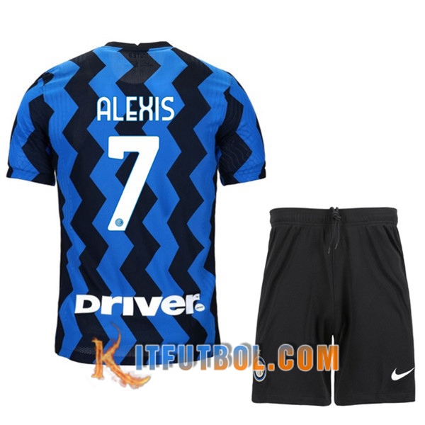 Camisetas Personalizadas Futbol Inter Milan (ALEXIS 7) Ninos Primera 20/21