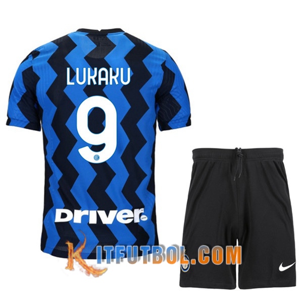 Camisetas Personalizadas Futbol Inter Milan (LUKAKU 9) Ninos Primera 20/21