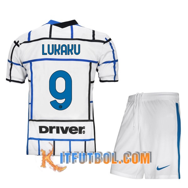 Camisetas Personalizadas Futbol Inter Milan (LUKAKU 9) Ninos Segunda 20/21