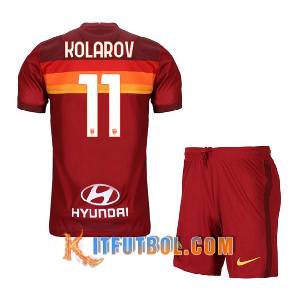 Camisetas Personalizadas Futbol AS Roma (KOLAROV 11) Ninos Primera 20/21