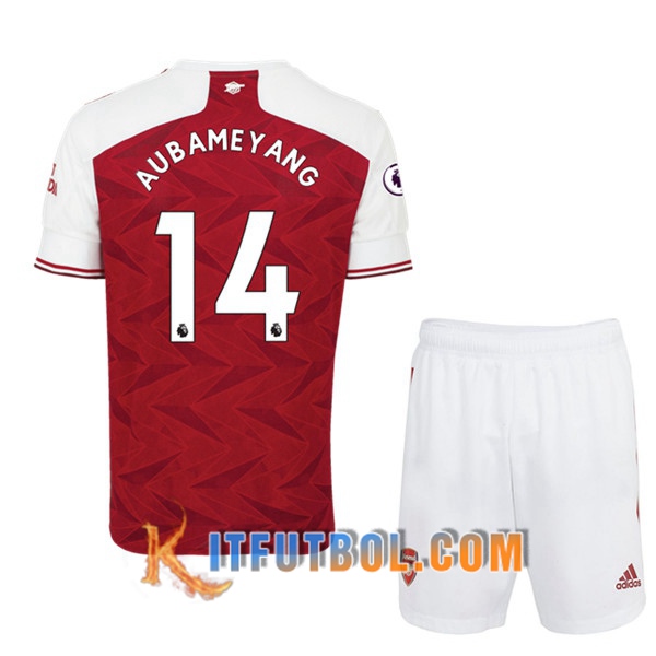 Camisetas Personalizadas Futbol Arsenal (Aubameyang 14) Ninos Primera 20/21