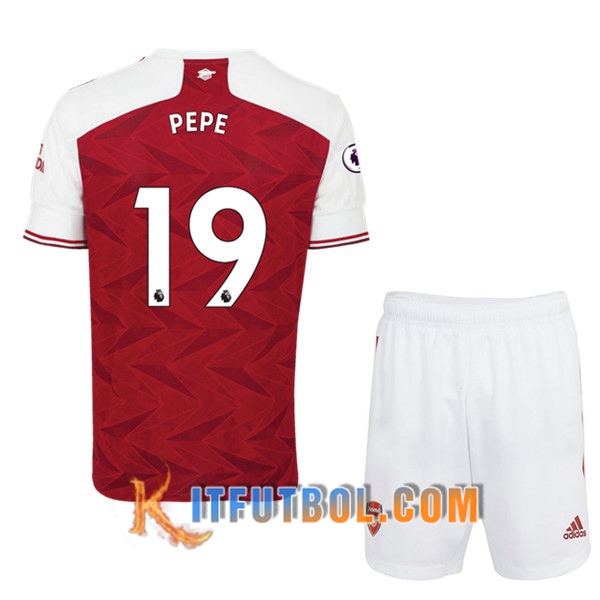 Camisetas Personalizadas Futbol Arsenal (Pepe 19) Ninos Primera 20/21